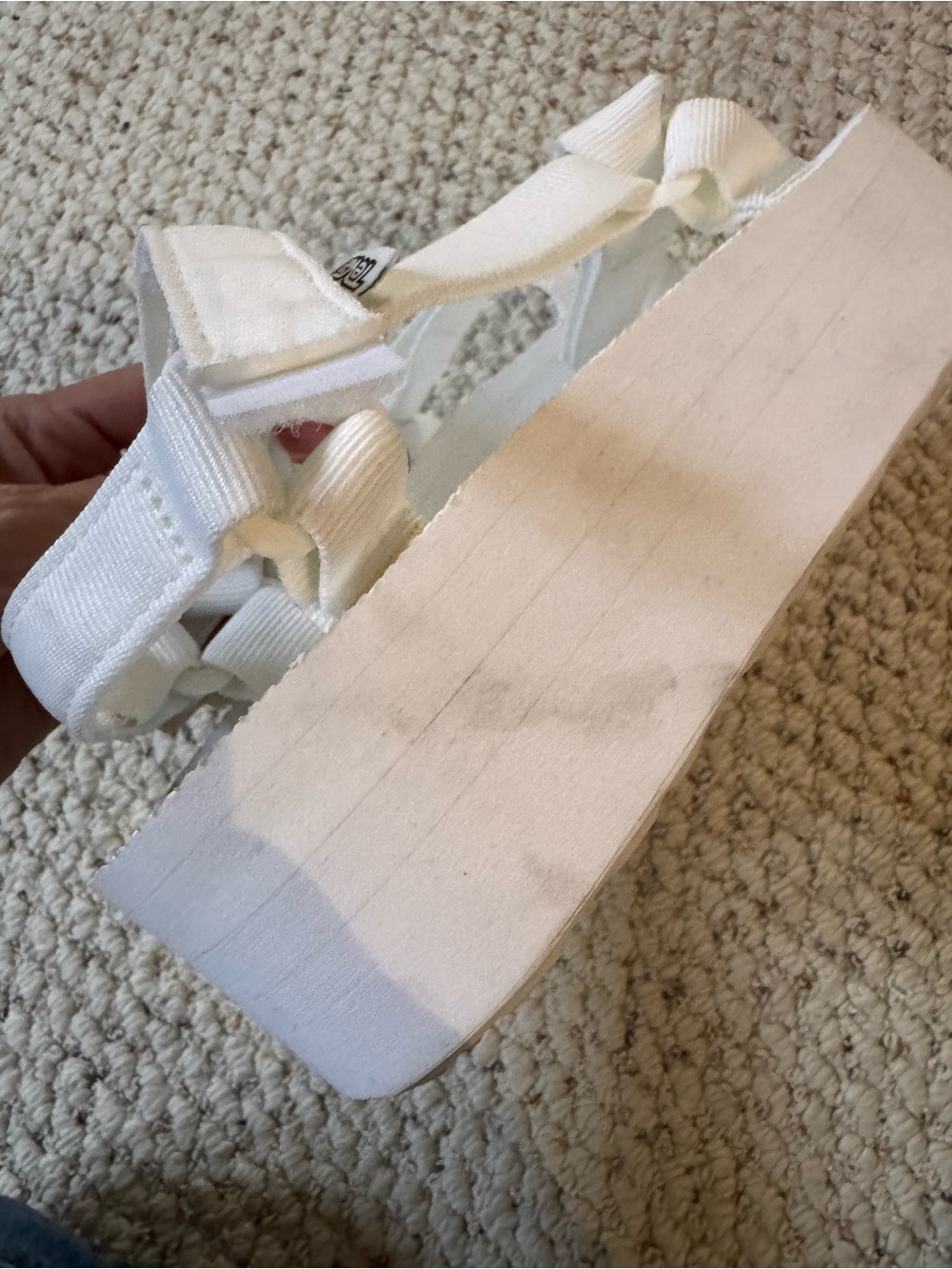 Teva Women’s Platform Sandal in White - Picture 9 of 9